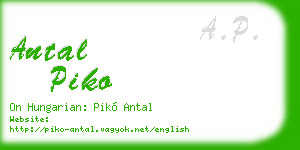 antal piko business card